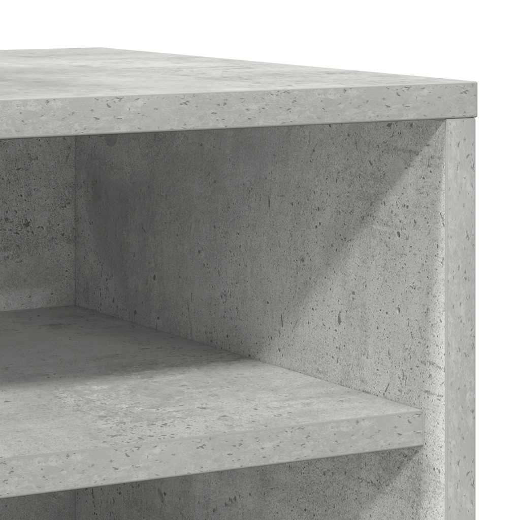 Scarpiere 2 pz Grigio Cemento 31,5x35x70 cm in Truciolato