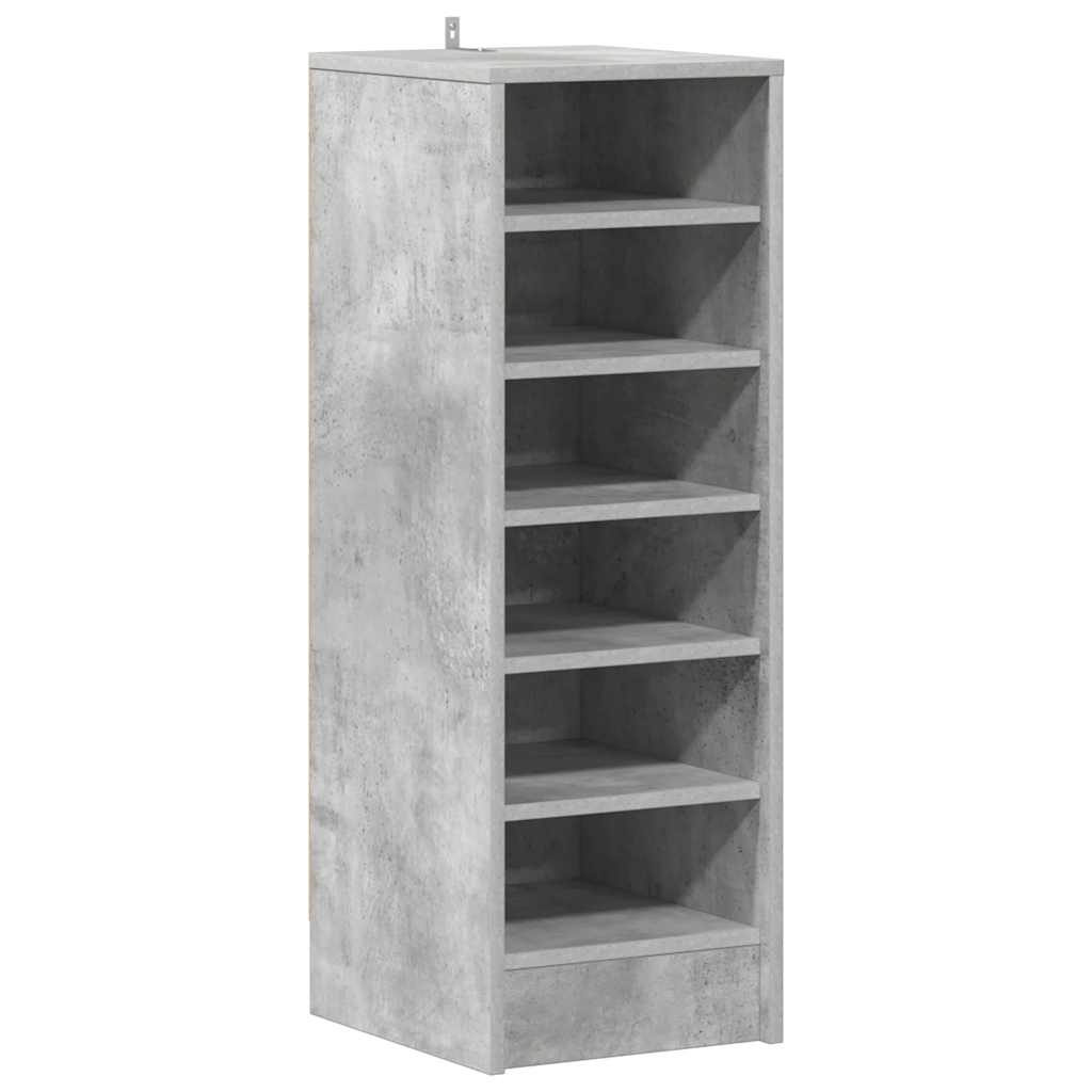 Scarpiera Grigio Cemento 31,5x35x90 cm in Truciolato