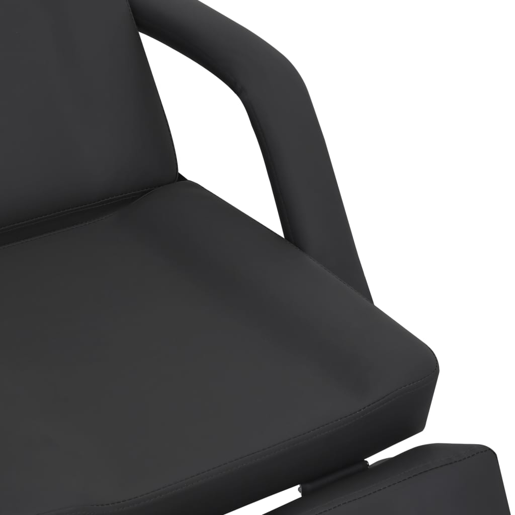 Poltrona da Estetista in Similpelle Nera 180x62x78 cm - homemem39