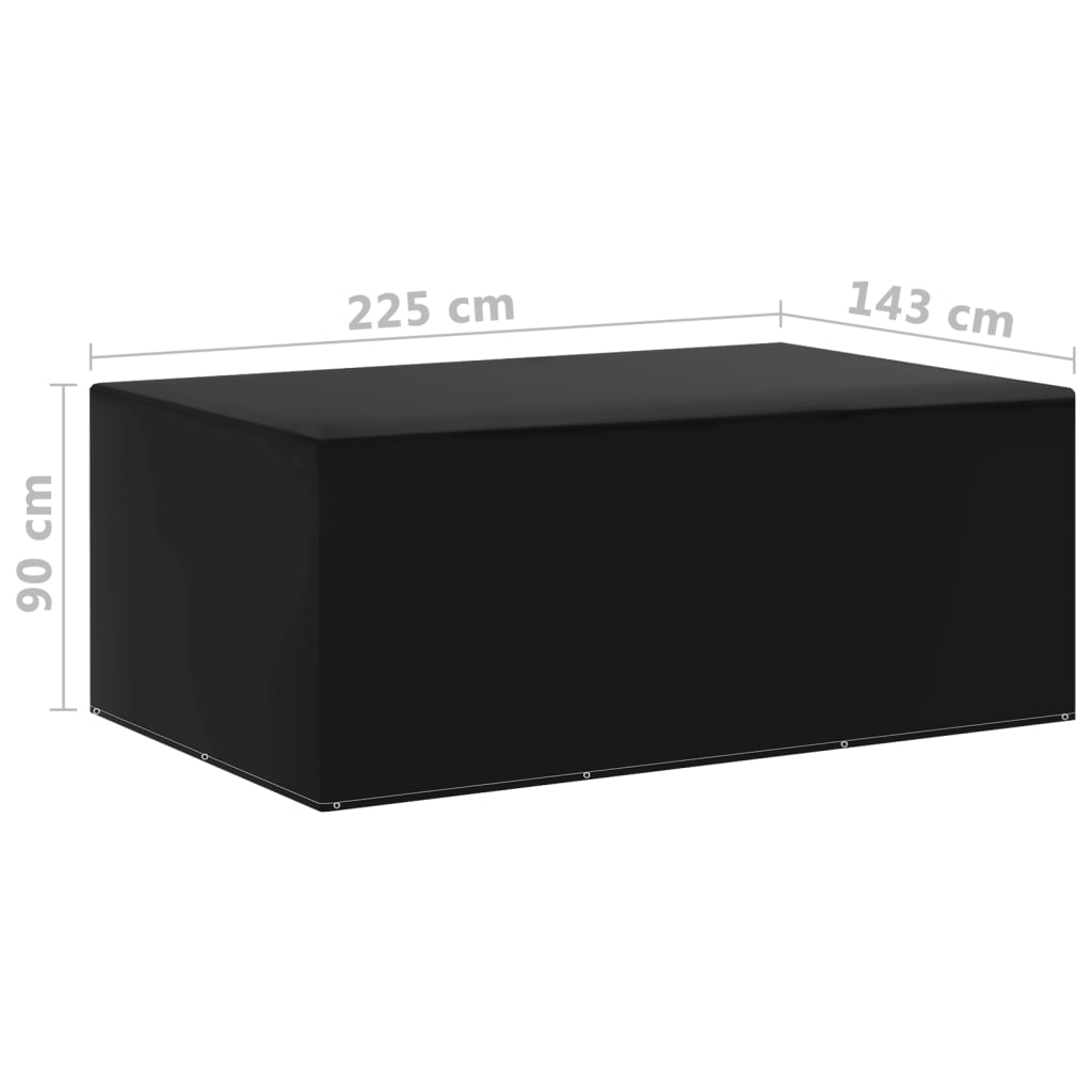 Coperture Arredi Giardino 2 pz 7 Occhielli 225x143x90 cm | homemem39