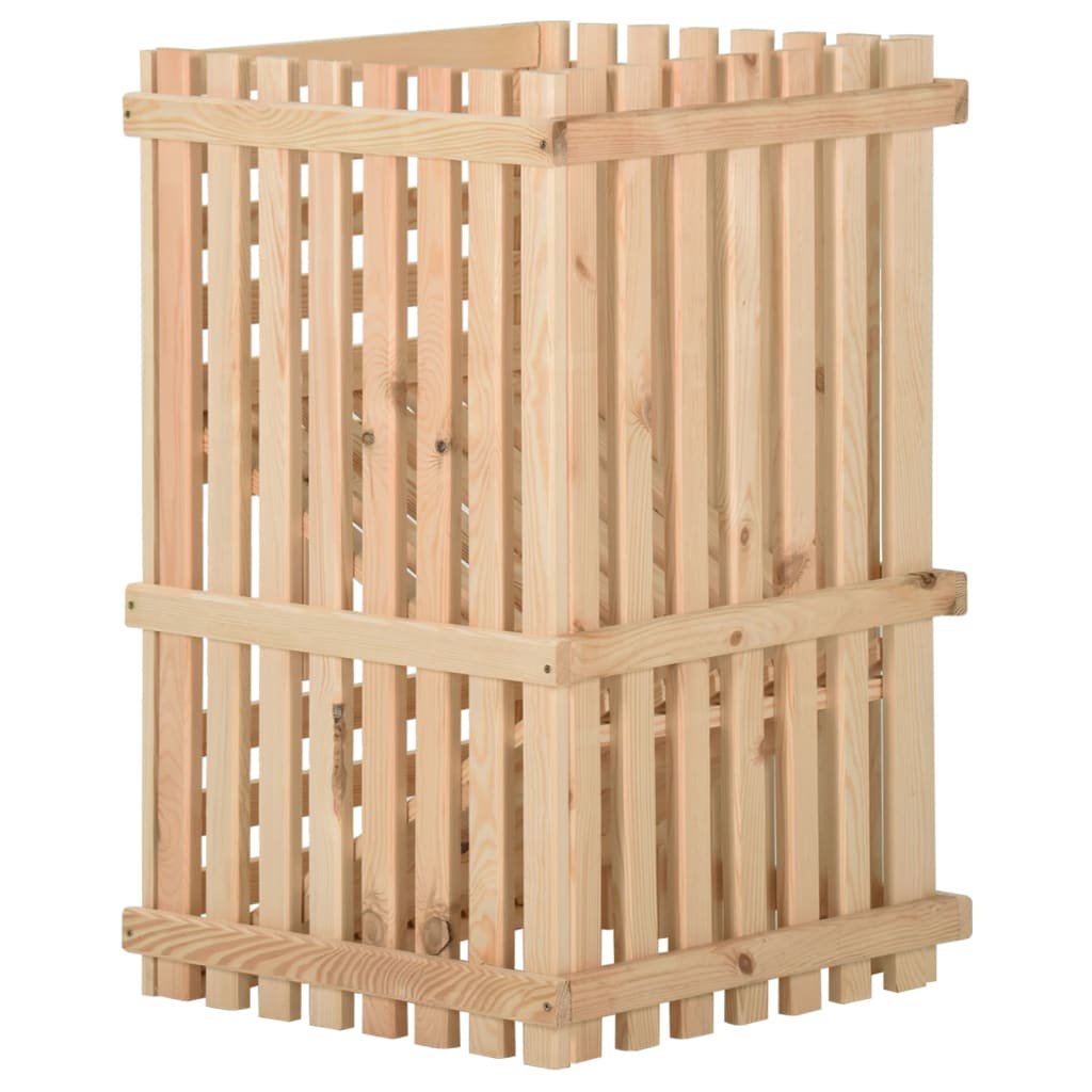 Cassetta Porta Patate 50x50x80 cm in Legno Massello di Pino - homemem39