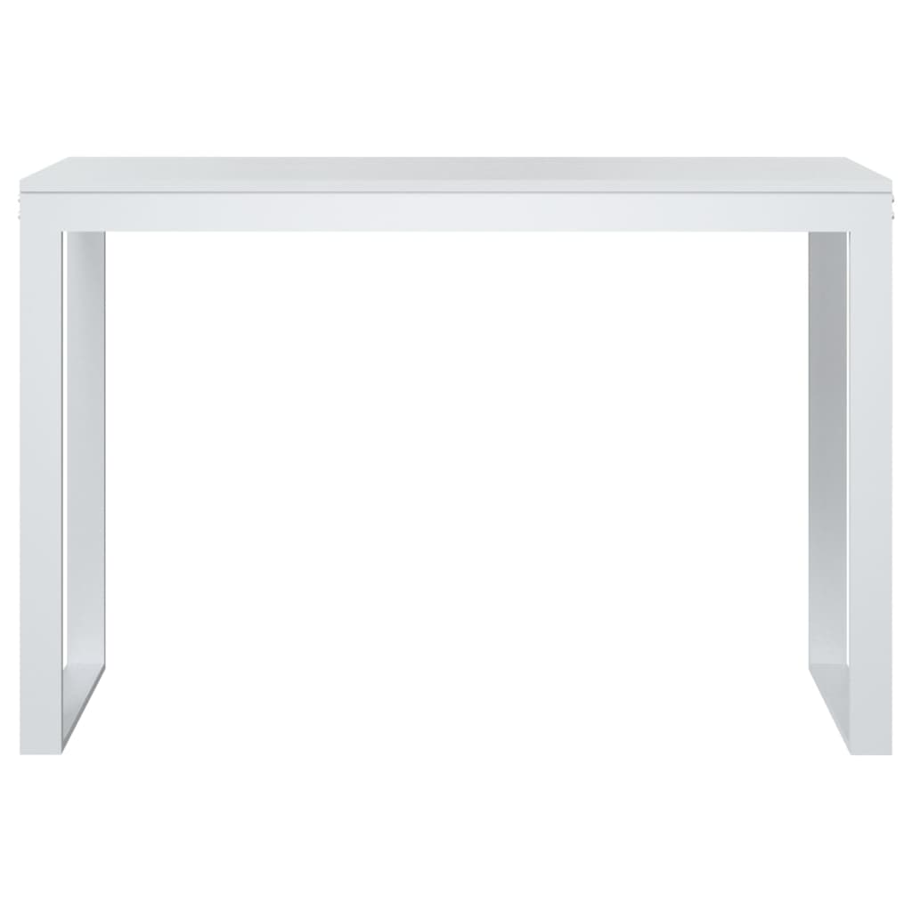 Scrivania per Computer Bianca 110x60x73 cm in Legno Multistrato - homemem39