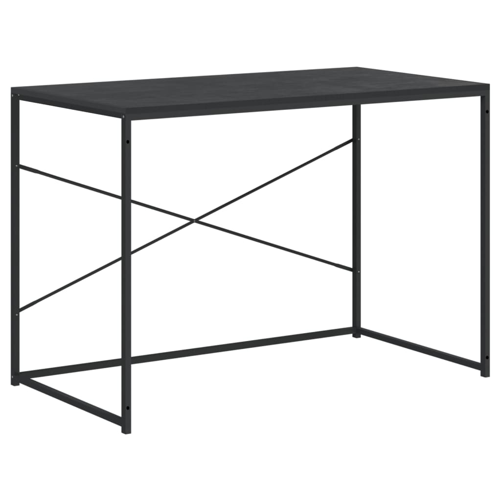 Scrivania per Computer Nera 110x60x70 cm in Legno Multistrato - homemem39