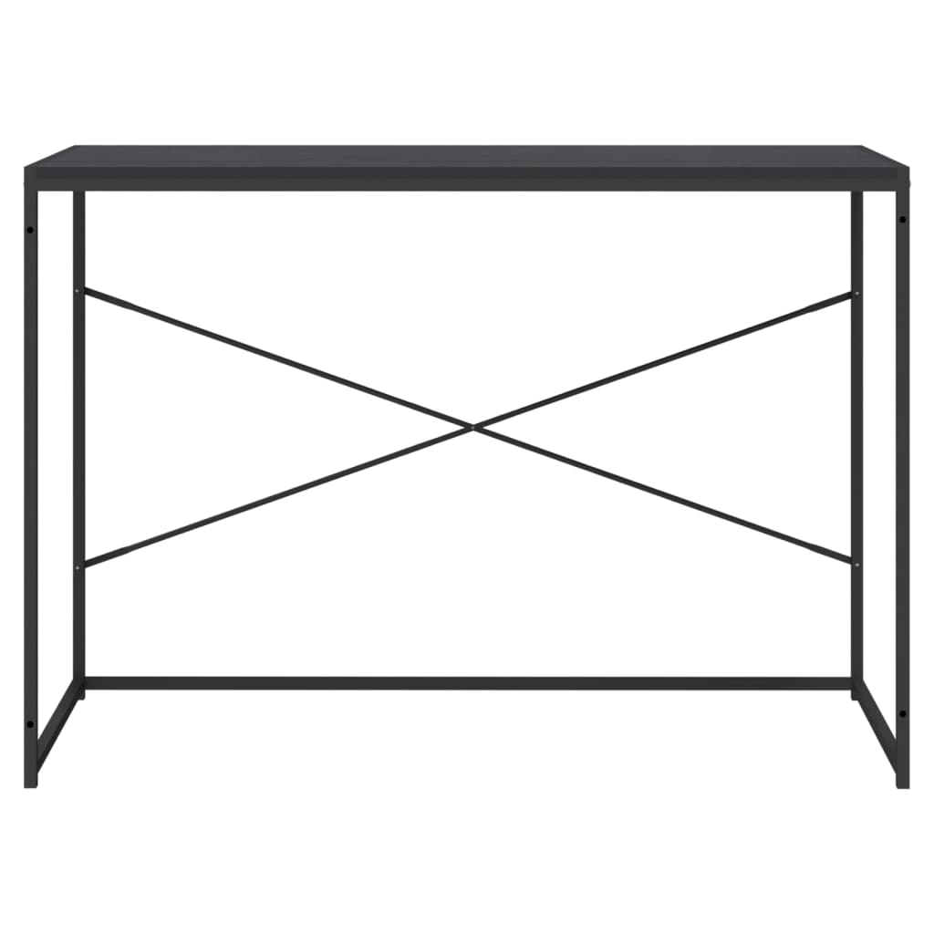 Scrivania per Computer Nera 110x60x70 cm in Legno Multistrato - homemem39