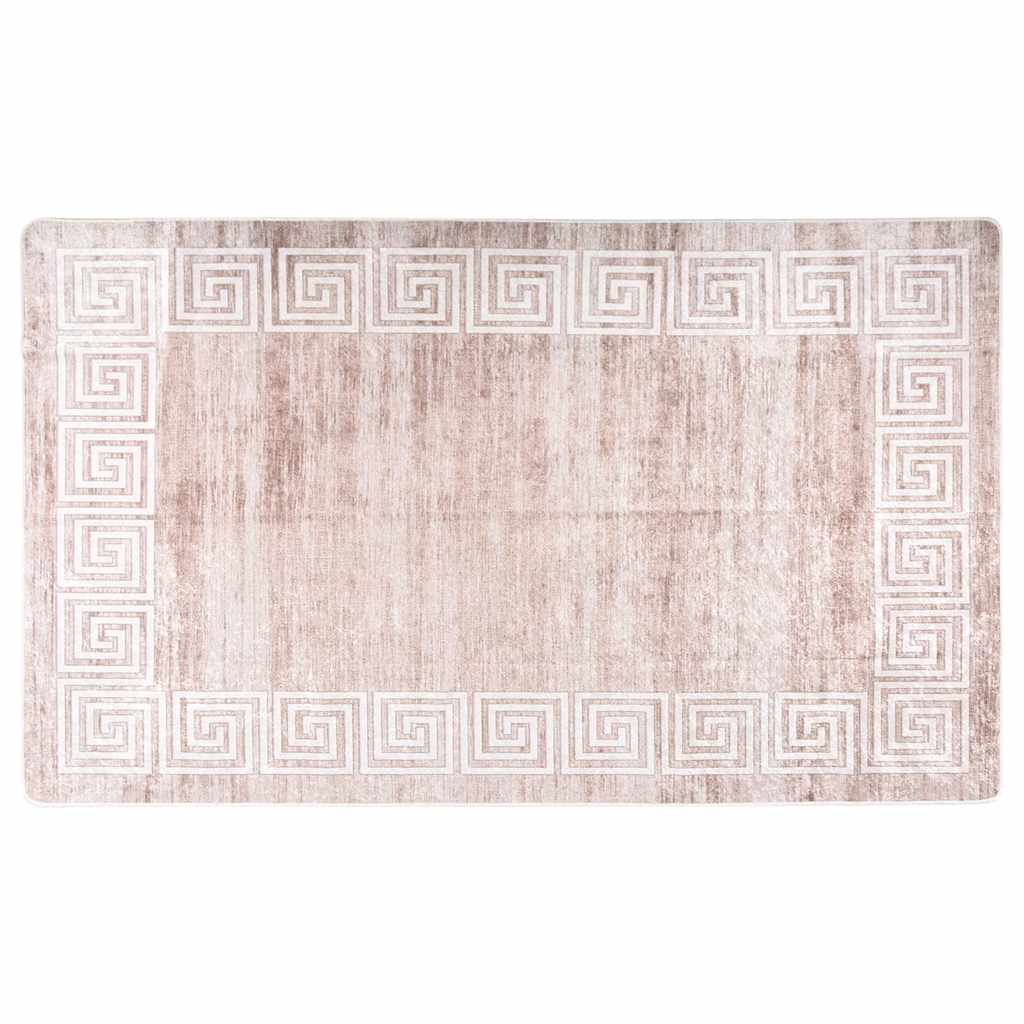 Tappeto Lavabile 120x180 cm Beige Antiscivolo - homemem39