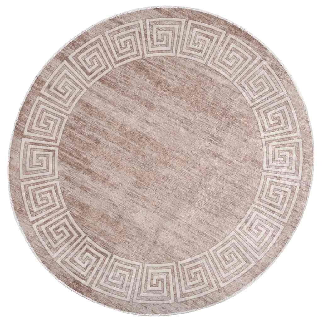 Tappeto Lavabile 120 cm Beige Antiscivolo - homemem39