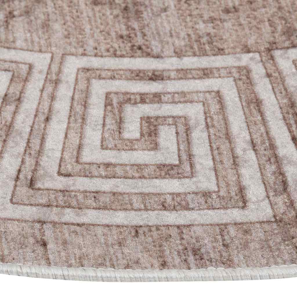 Tappeto Lavabile 120 cm Beige Antiscivolo - homemem39