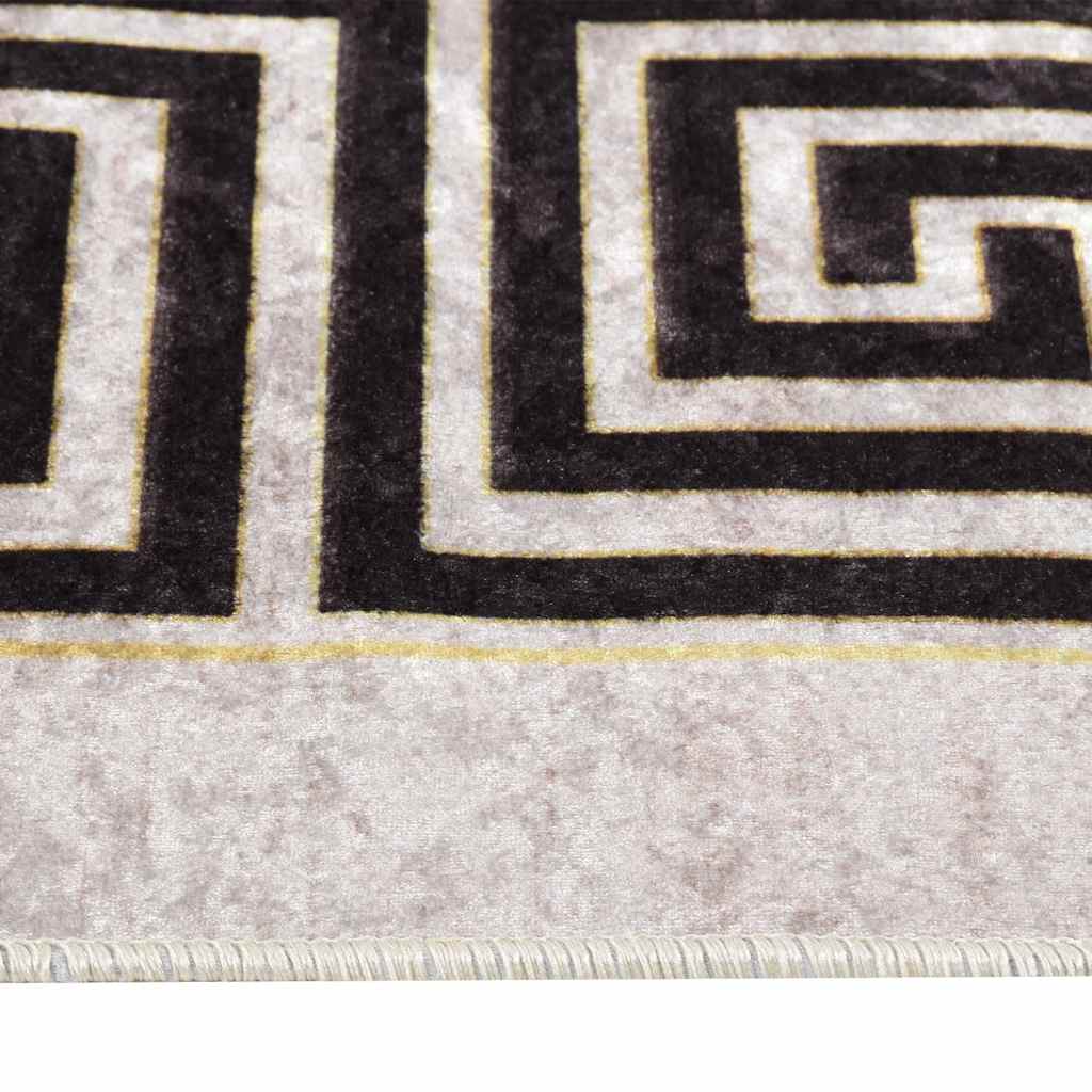 Tappeto Lavabile 120x180 cm Beige Chiaro Antiscivolo