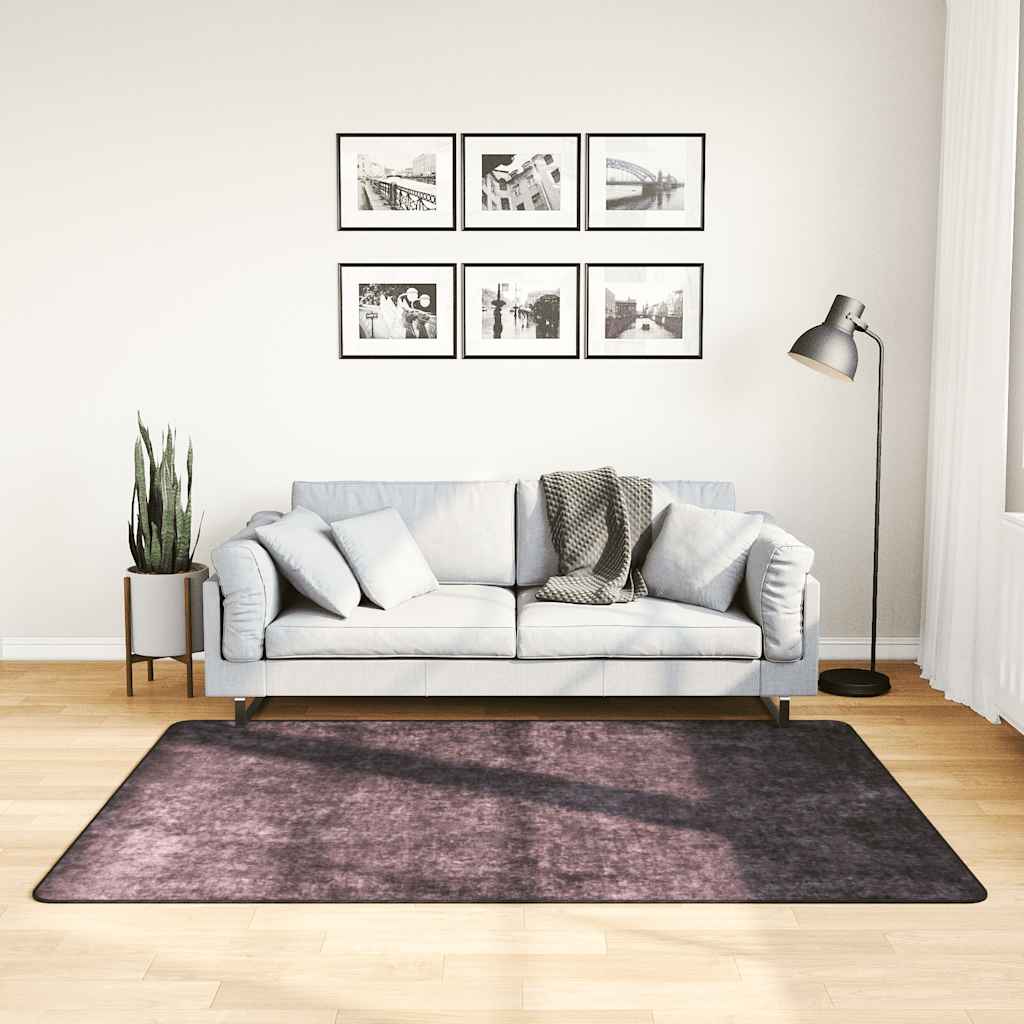 Tappeto Lavabile 120x180 cm Antracite Antiscivolo