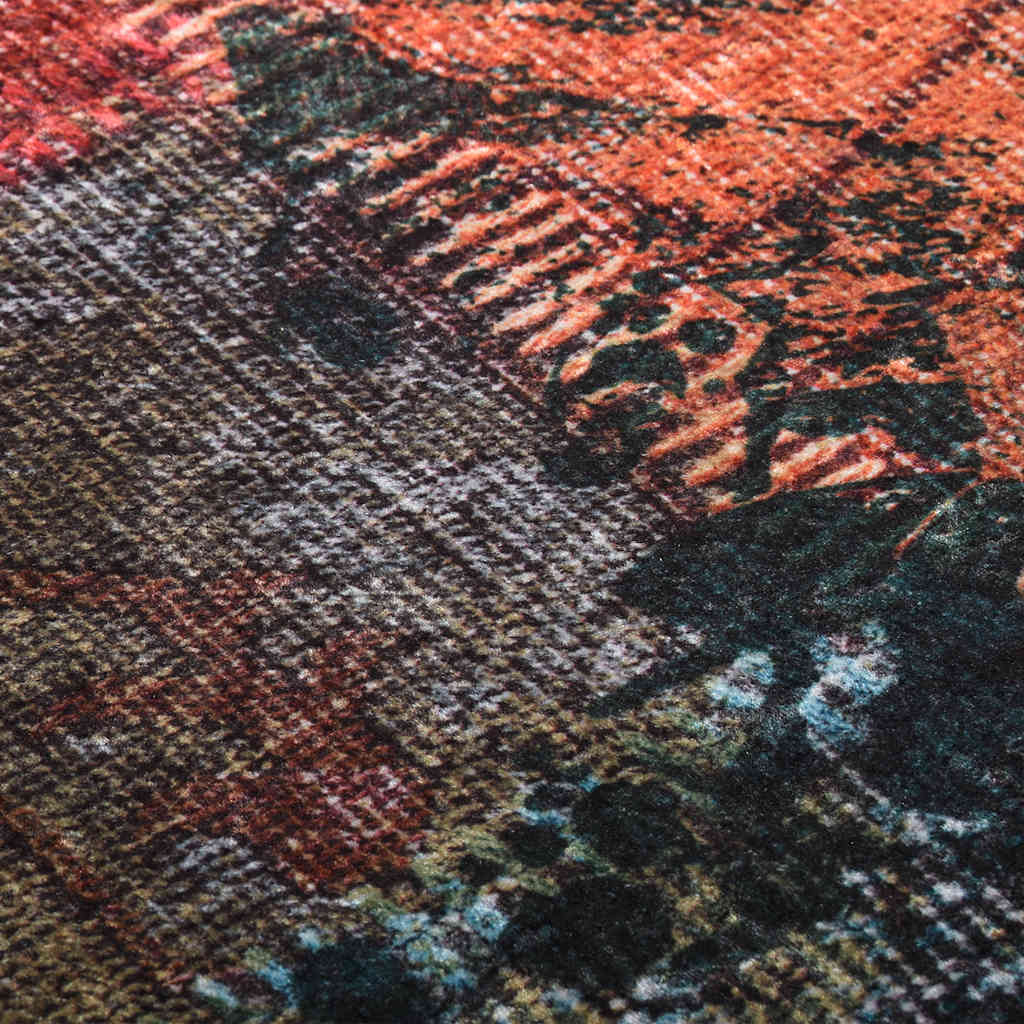 Tappeto Lavabile Patchwork 160x230 cm Multicolore Antiscivolo
