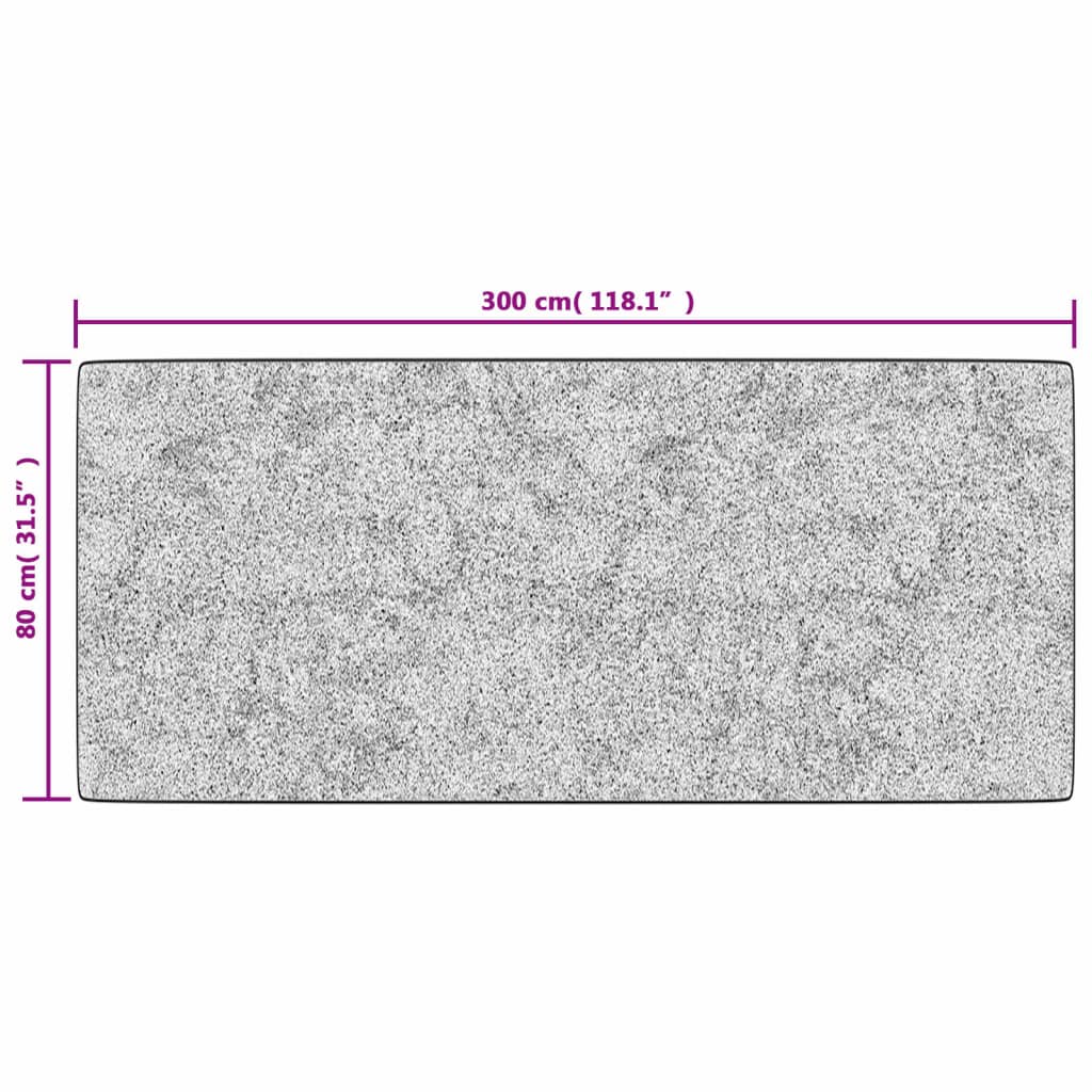 Tappeto Lavabile 80x300 cm Nero e Bianco | homemem39