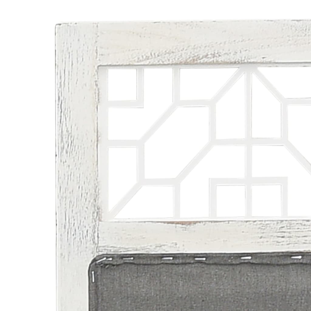 Divisorio a 6 Pannelli Grigio 210x165 cm in Tessuto - homemem39