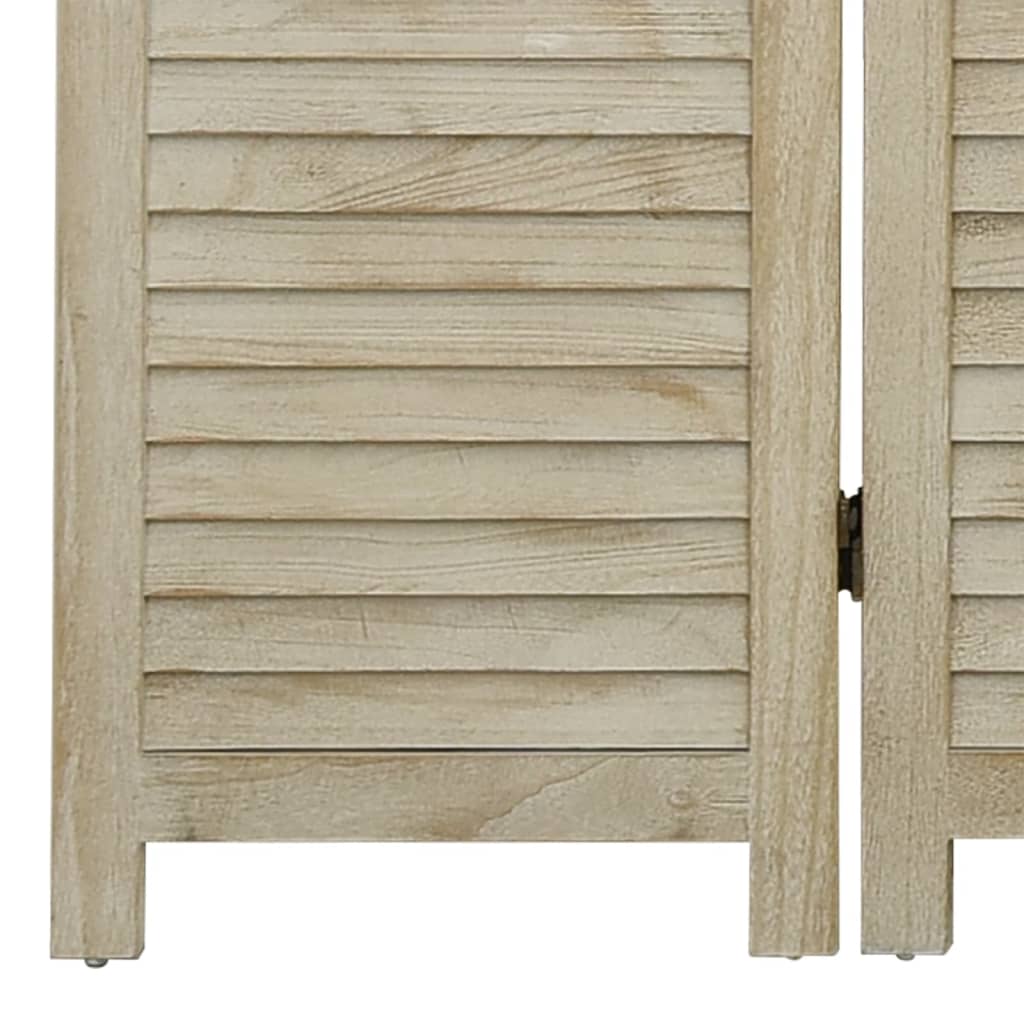 Divisorio a 4 Pannelli 140 x 165 cm Legno Massello di Paulownia - homemem39