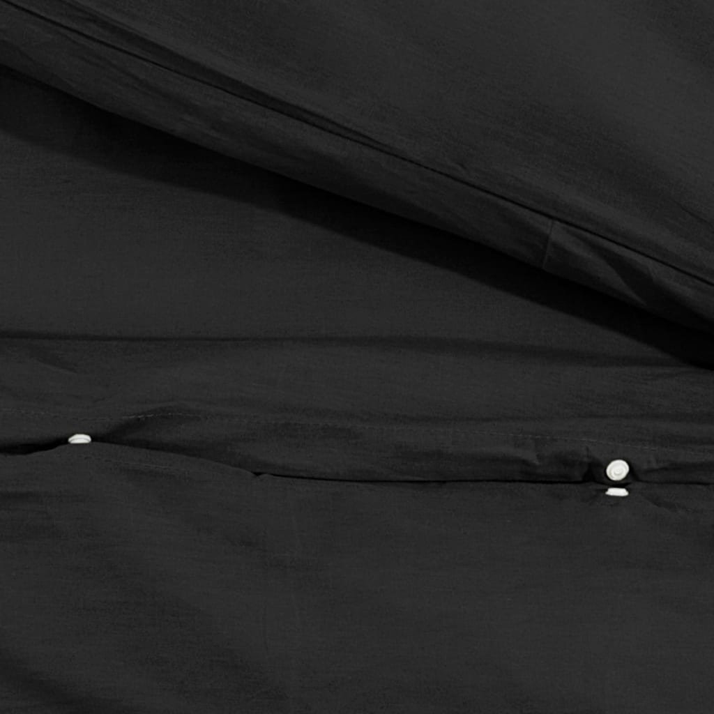 Set Copripiumino Nero 135x200 cm in Microfibra Leggera | homemem39