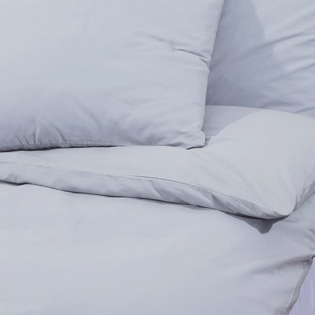Set Copripiumino Grigio 225x220 cm in Cotone - homemem39