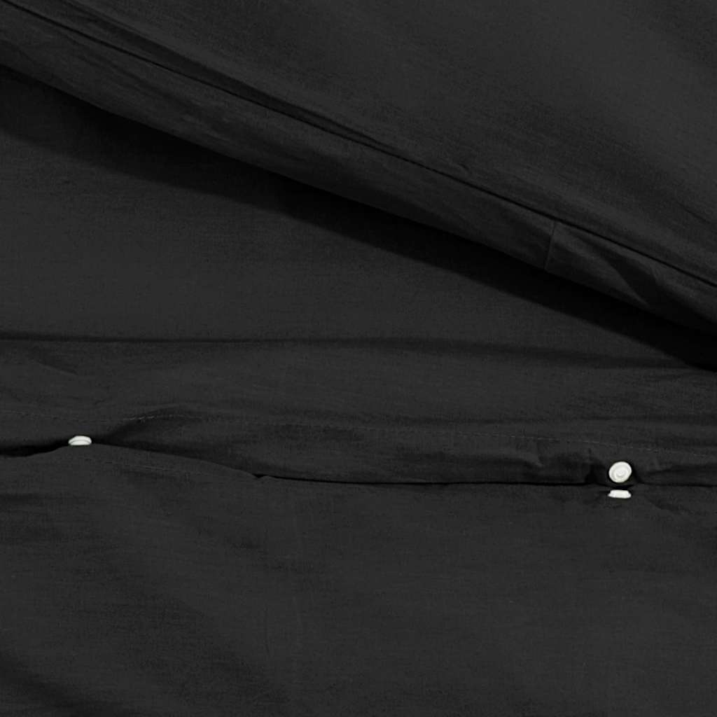 Set Copripiumino Nero 240x220 cm in Cotone | homemem39