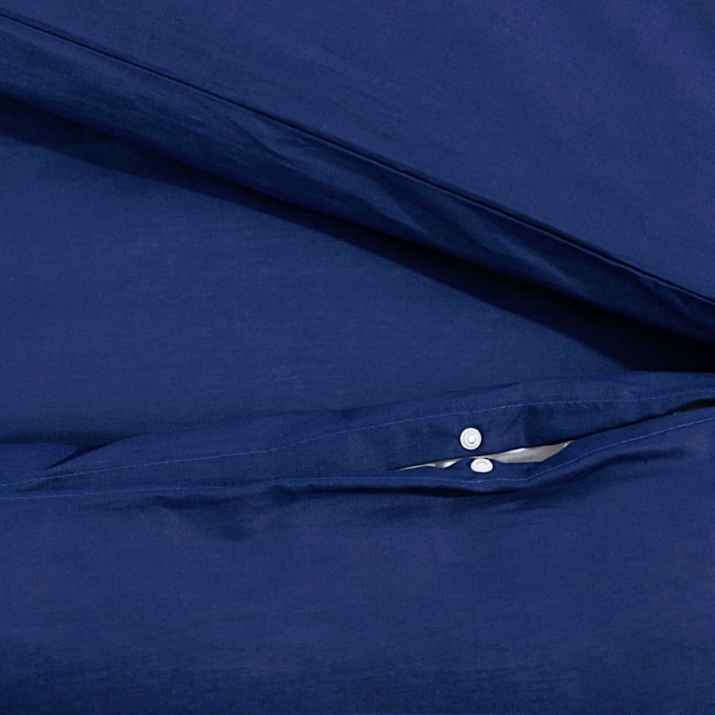 Set Copripiumino Blu Marino 135x200 cm in Cotone | homemem39