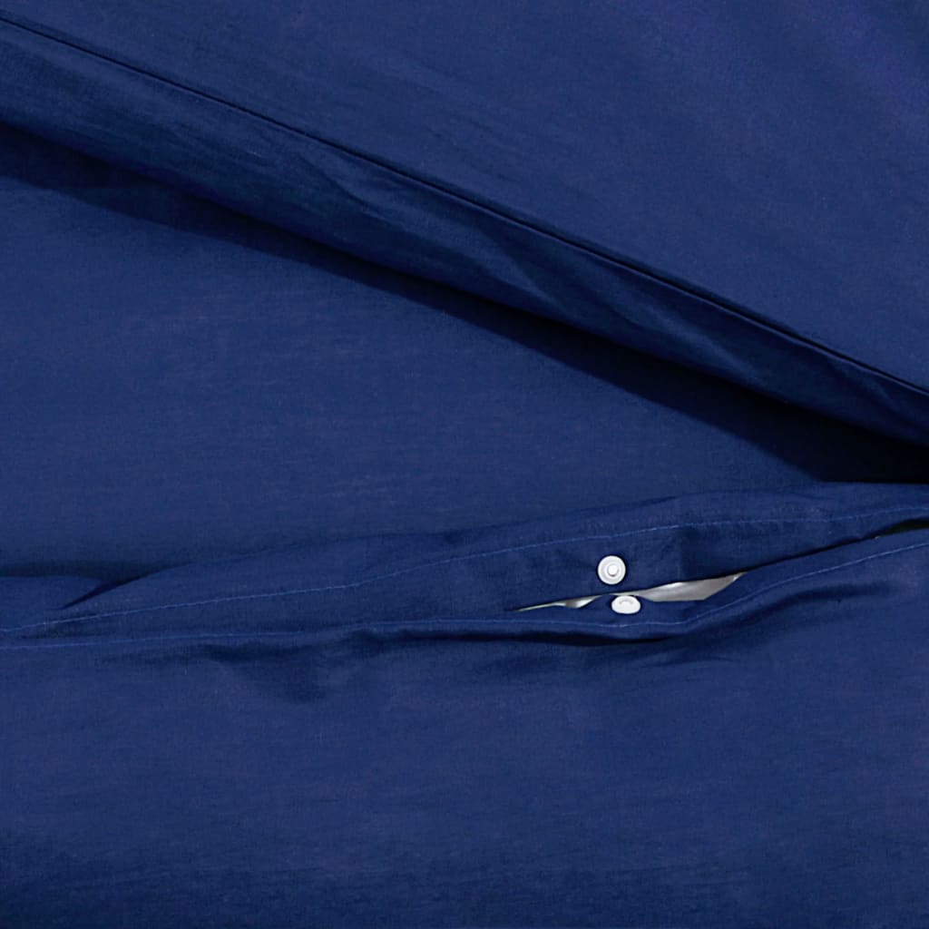 Set Copripiumino Blu Marino 200x220 cm in Cotone | homemem39