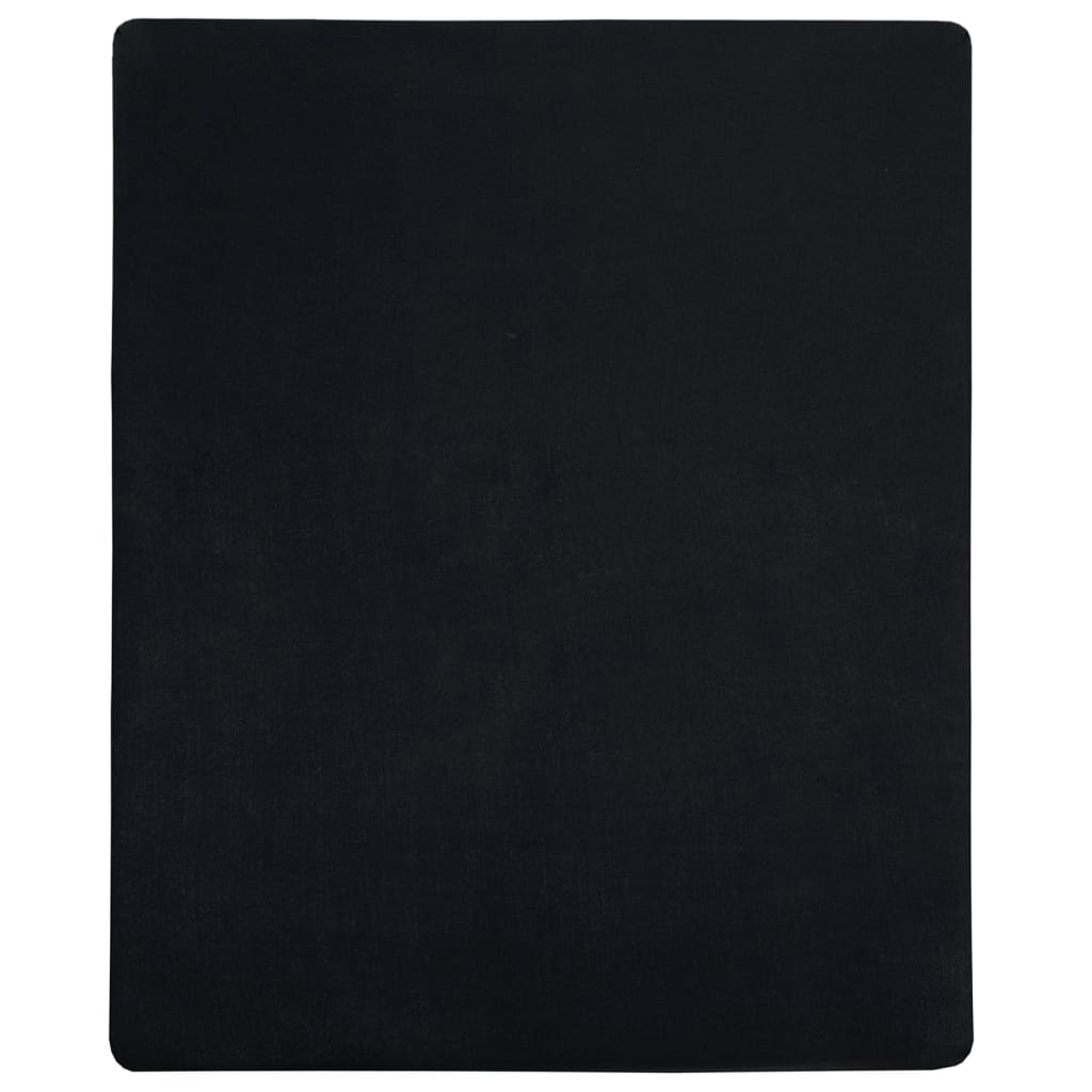 Lenzuolo con Angoli Jersey Nero 140x200 cm Cotone - homemem39