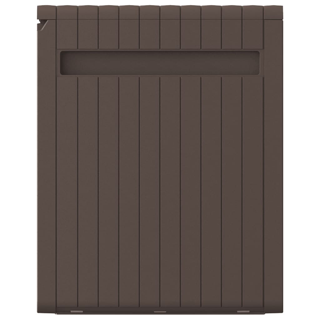 Baule Mobile Contenitore Cuscini Marrone 117x45,5x57,5 cm 270 L - homemem39
