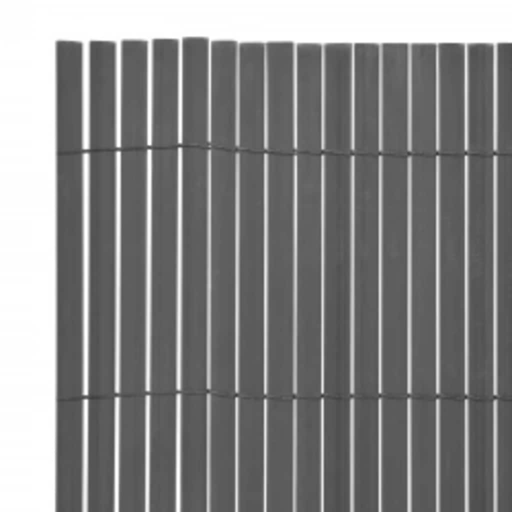 Recinzione da Giardino a Doppio Lato 110x500 cm Grigia - homemem39