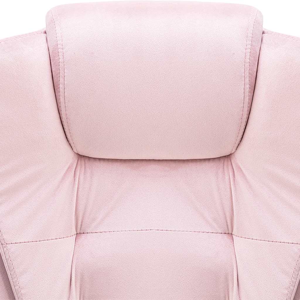 Sedia da Ufficio Massaggiante Rosa in Velluto - homemem39