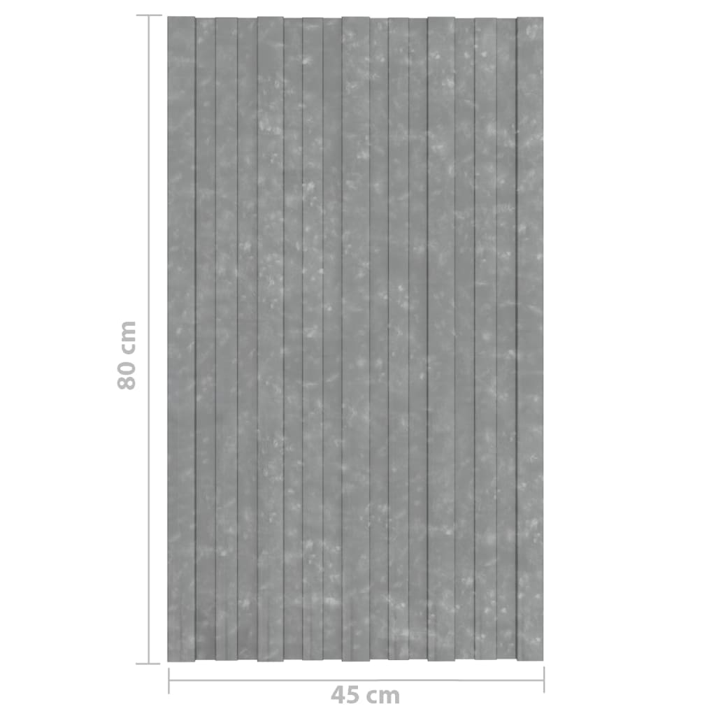 Pannelli da Tetto 12 pz in Acciaio Zincato Argento 80x45 cm - homemem39
