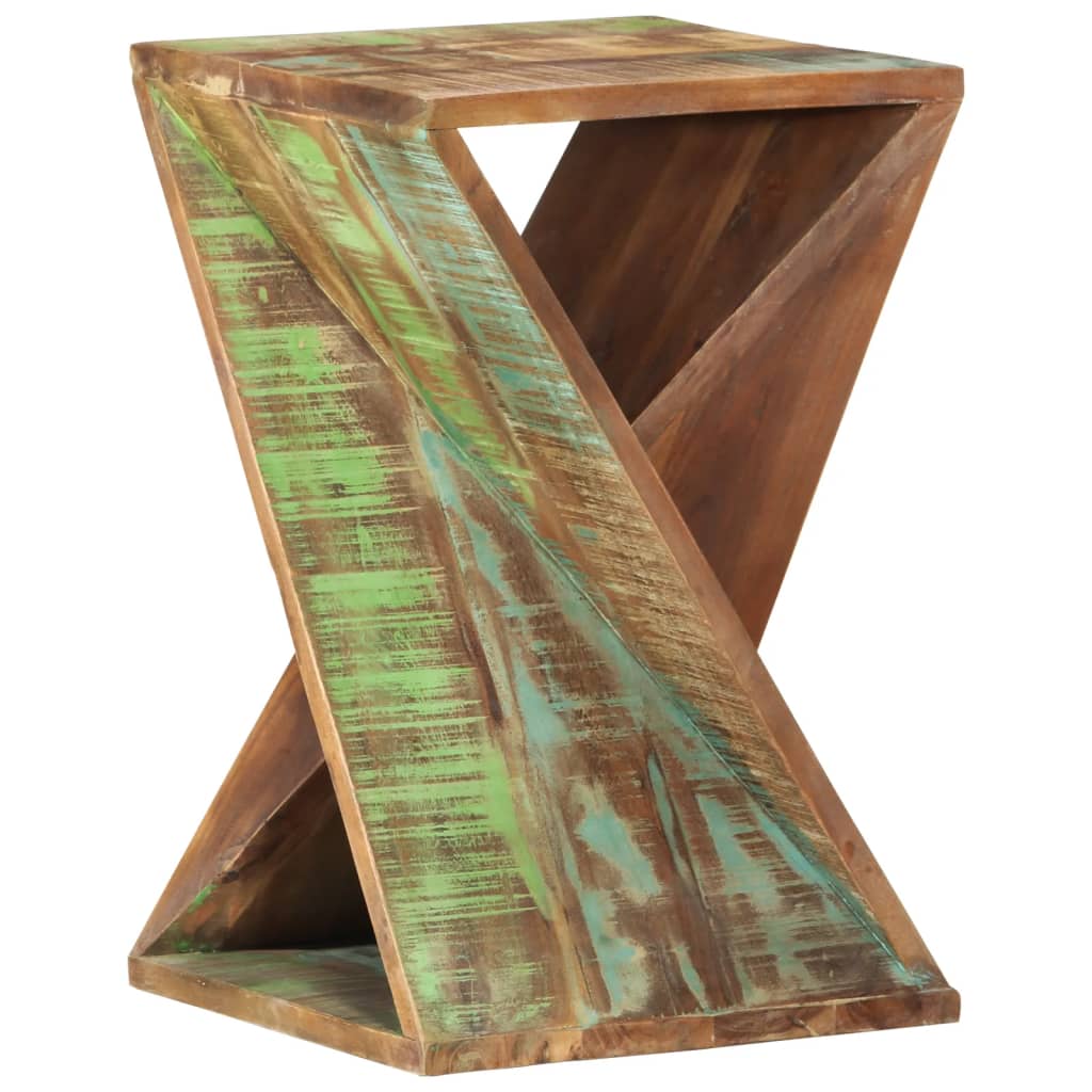 Tavolino 35x35x55 cm in Legno Massello di Recupero | homemem39