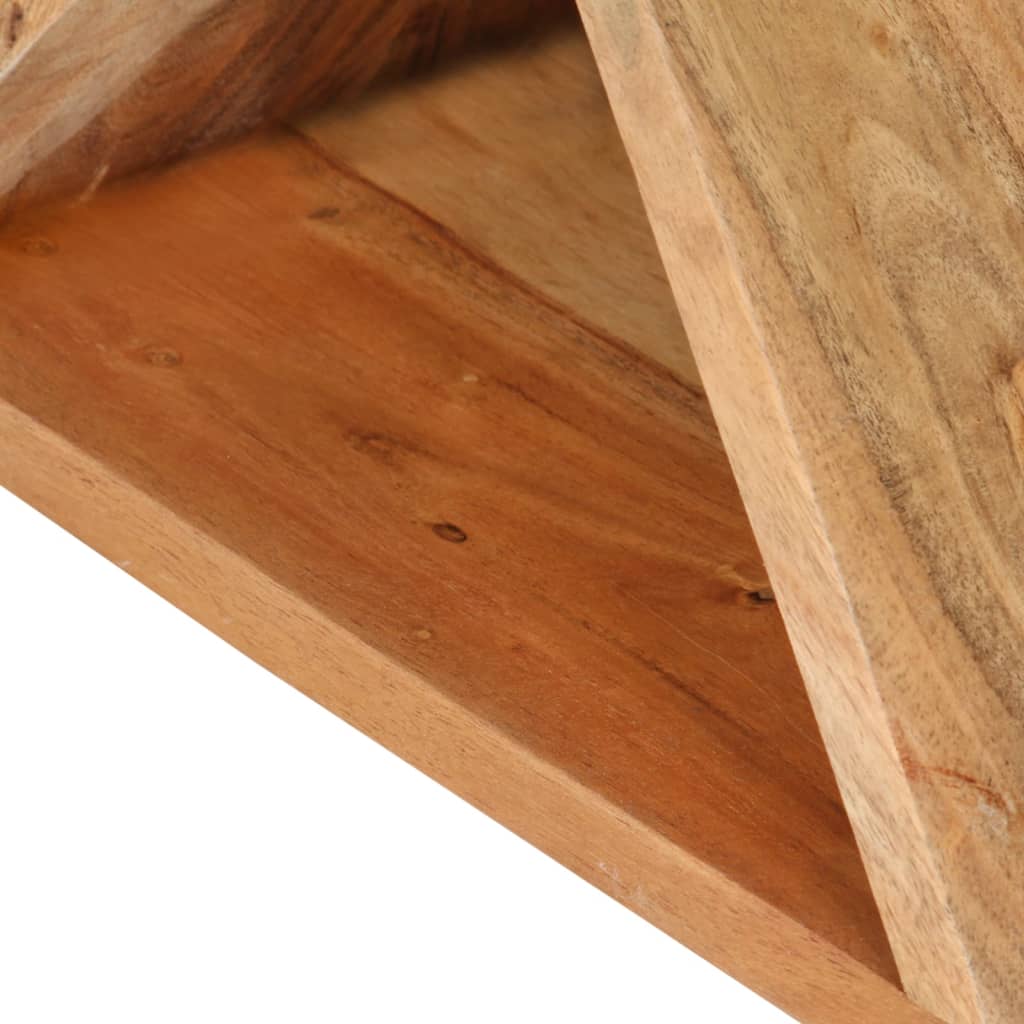 Tavolino 35x35x55 cm in Legno Massello di Acacia - homemem39