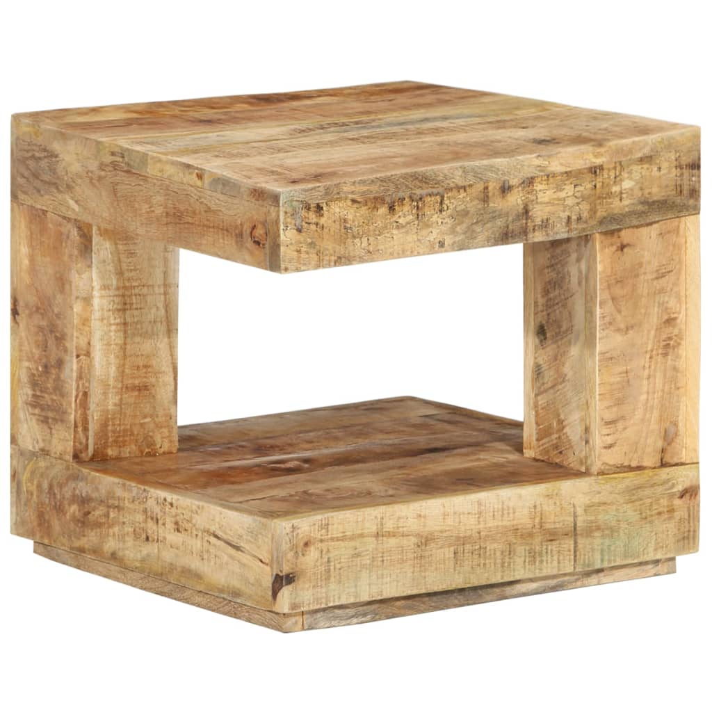 Tavolino da Salotto 45x45x40 cm in Legno Massello di Mango | homemem39