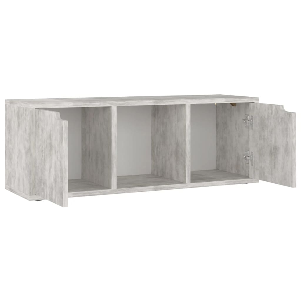 Mobile Porta TV Cemento 88,5x27,5x30,5 cm in Legno Multistrato - homemem39