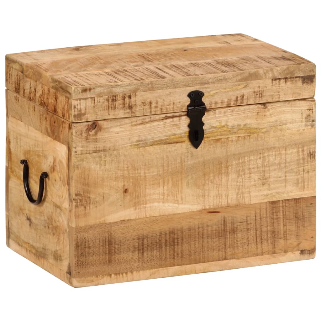 Contenitore Portaoggetti 39x28x31cm in Legno Massello di Mango - homemem39