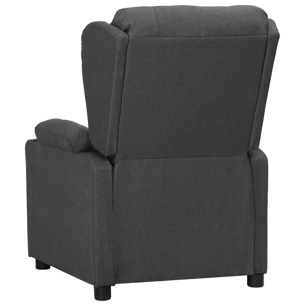 Poltrona Reclinabile in Tessuto Grigio Scuro - homemem39