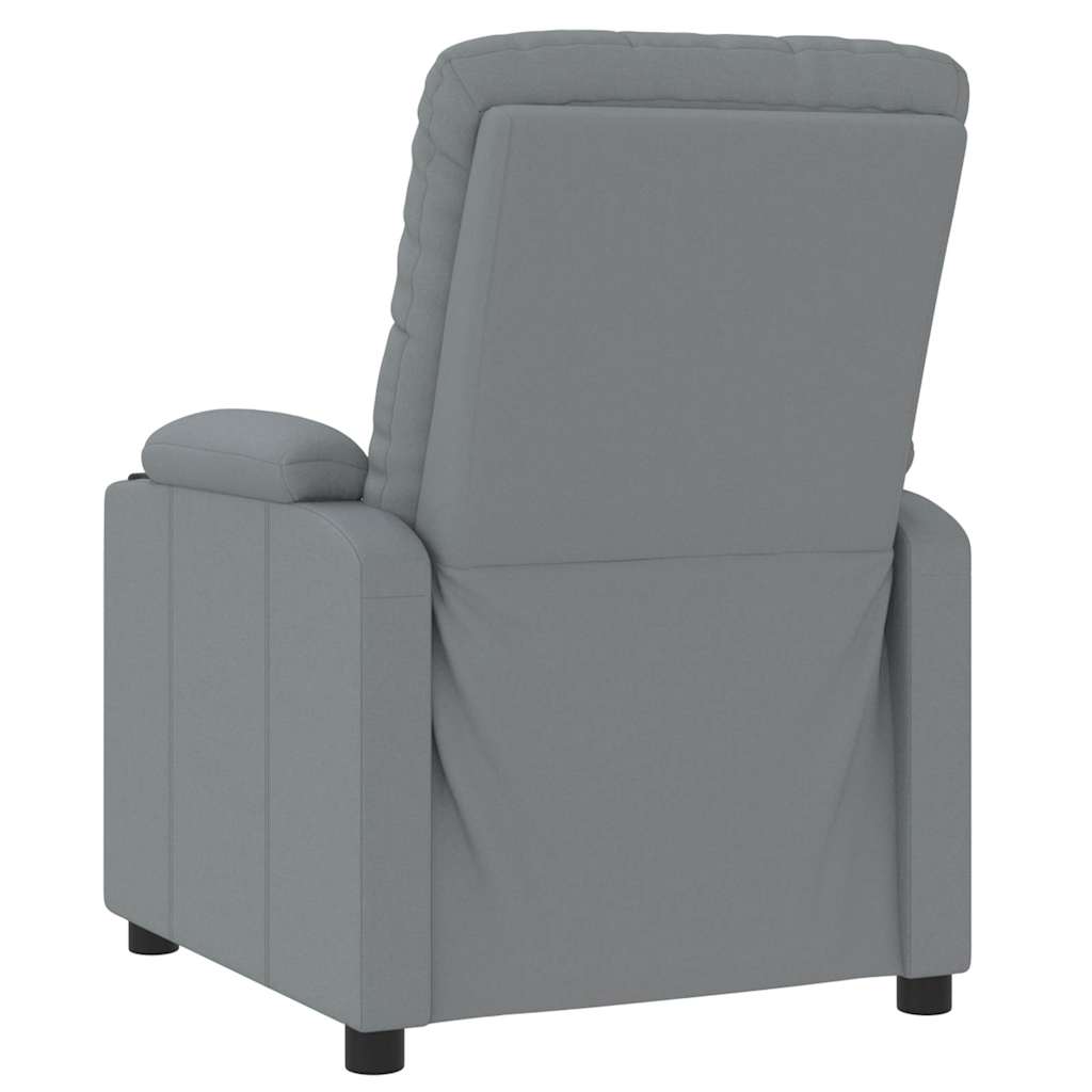 Poltrona Reclinabile in Tessuto Grigio Chiaro - homemem39