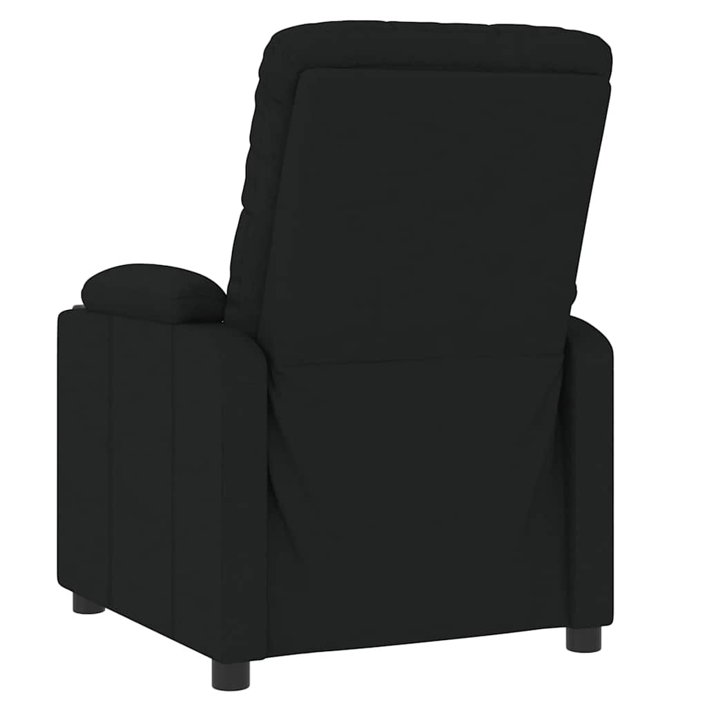 Poltrona Reclinabile in Tessuto Nero - homemem39