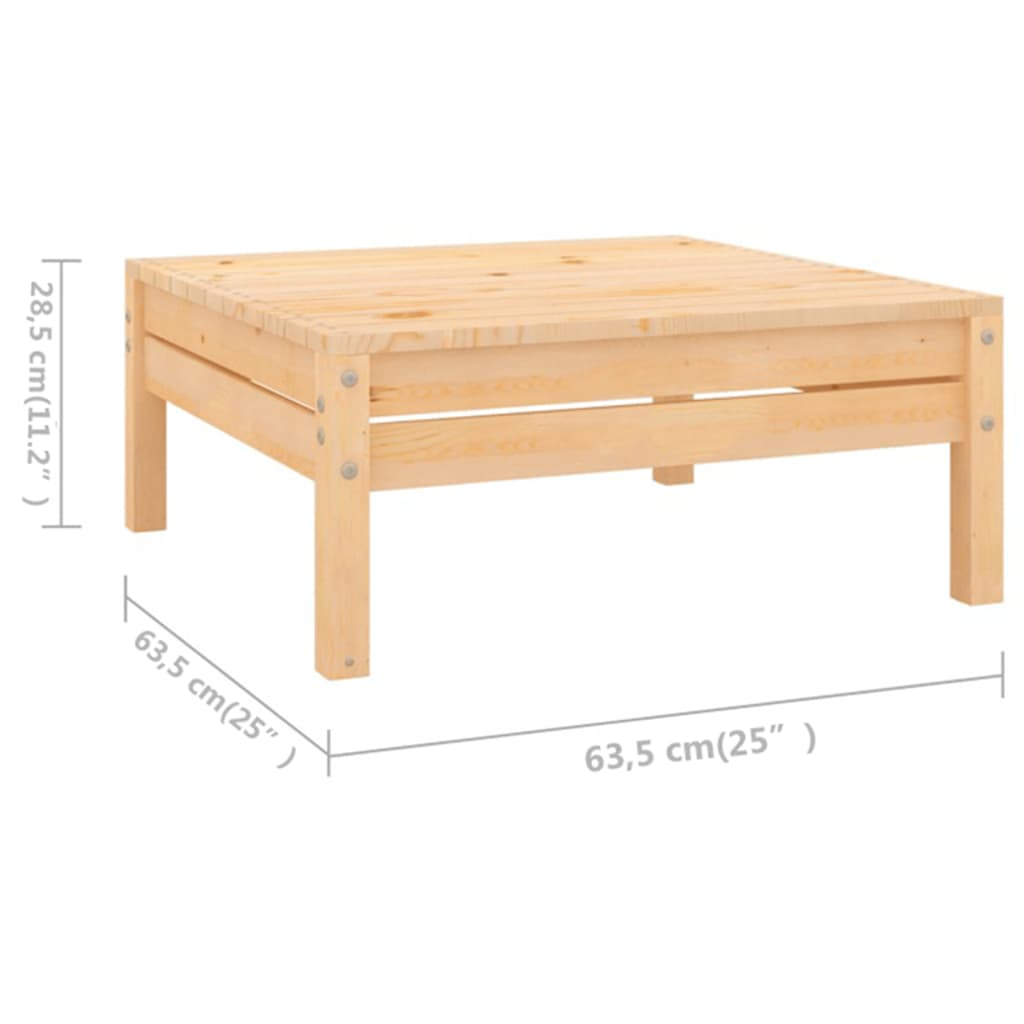 Set Salotto da Giardino 5 pz in Legno Massello di Pino | homemem39