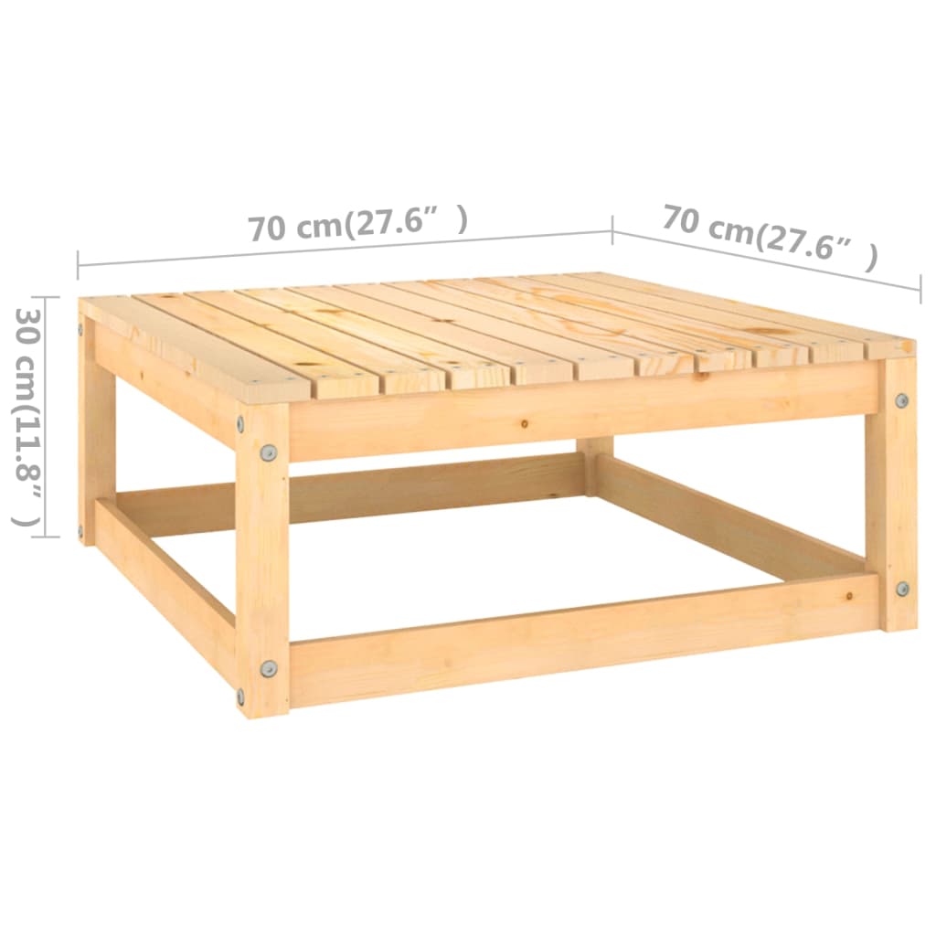 Set Divani Giardino 6 pz con Cuscini in Legno Massello di Pino - homemem39