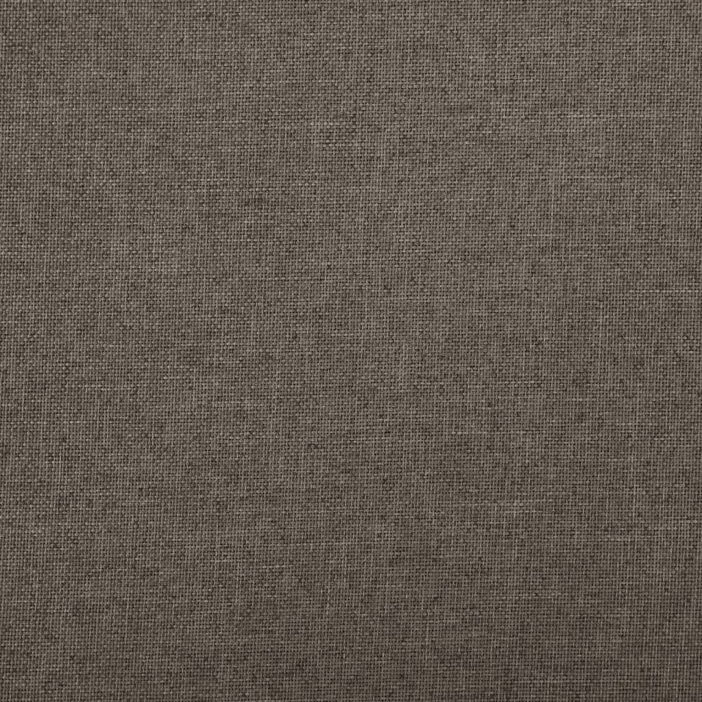 Pouf con Contenitore Pieghevoli 2 pz Marroni in Simil Lino - homemem39