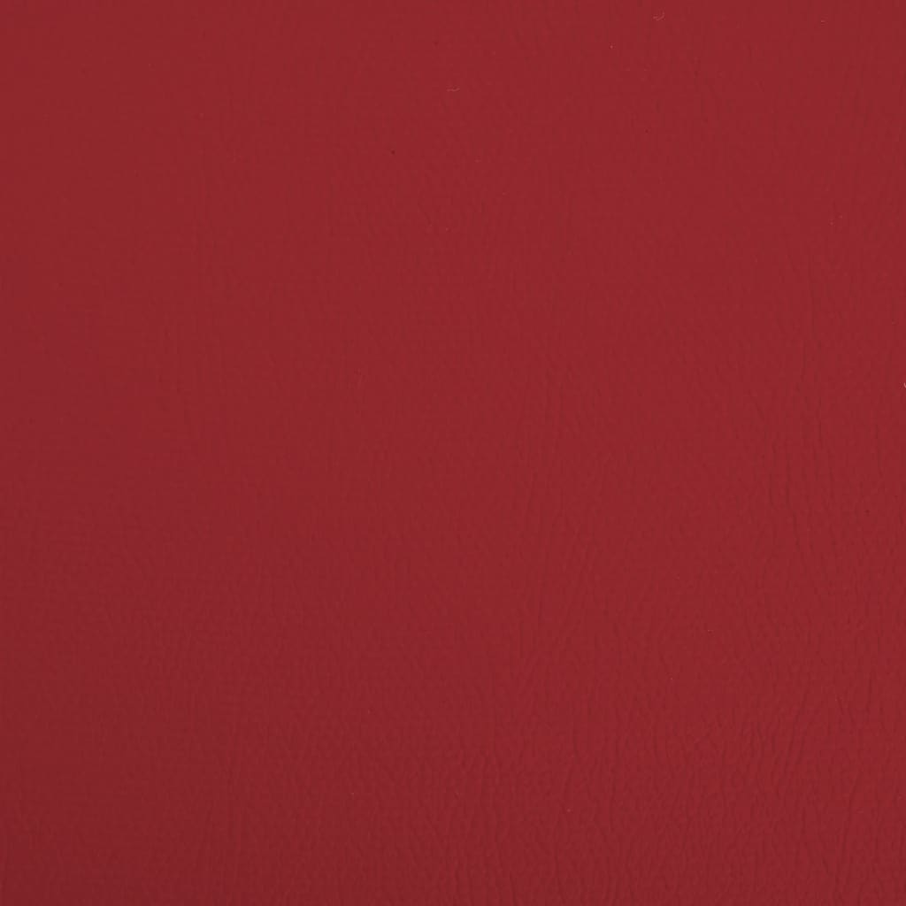 Sgabello con Contenitore Pieghevole Rosso Vino in PVC - homemem39