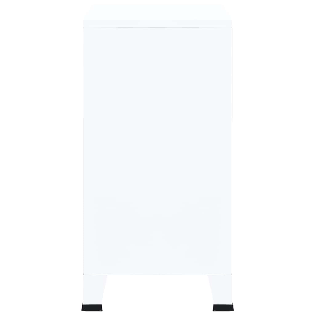 Armadio Classificatore Industriale Bianco 75x40x80 cm Acciaio - homemem39