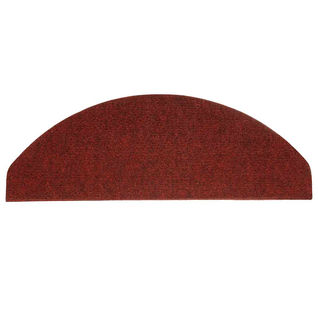 Tappetini Autoadesivi per Scale 15 pz 65x22,5x3,5 cm Rossi - homemem39