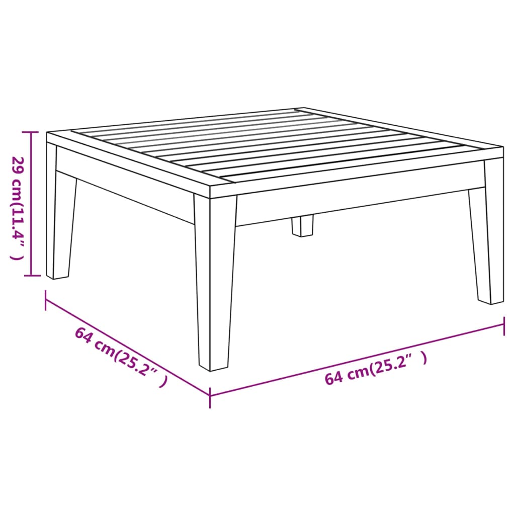Set Divani Giardino 3 pz Cuscini Bianco Crema in Legno d'Acacia