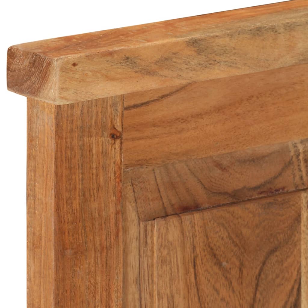 Appendiabiti 2 pz in Legno Massello di Acacia 38x100 cm - homemem39