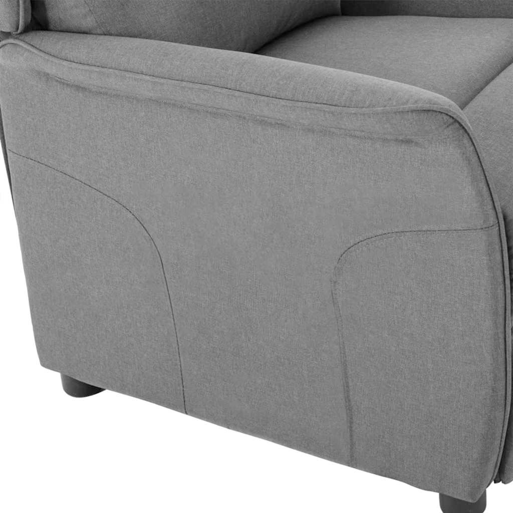 Poltrona reclinabile Grigio chiaro 67.5 x 93.5 x 101.5 cm