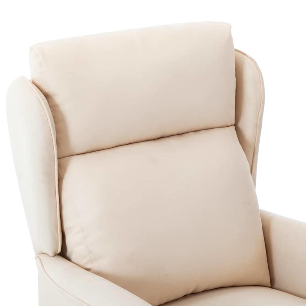 Poltrona reclinabile Crema 67.5 x 93.5 x 101.5 cm Tessuto