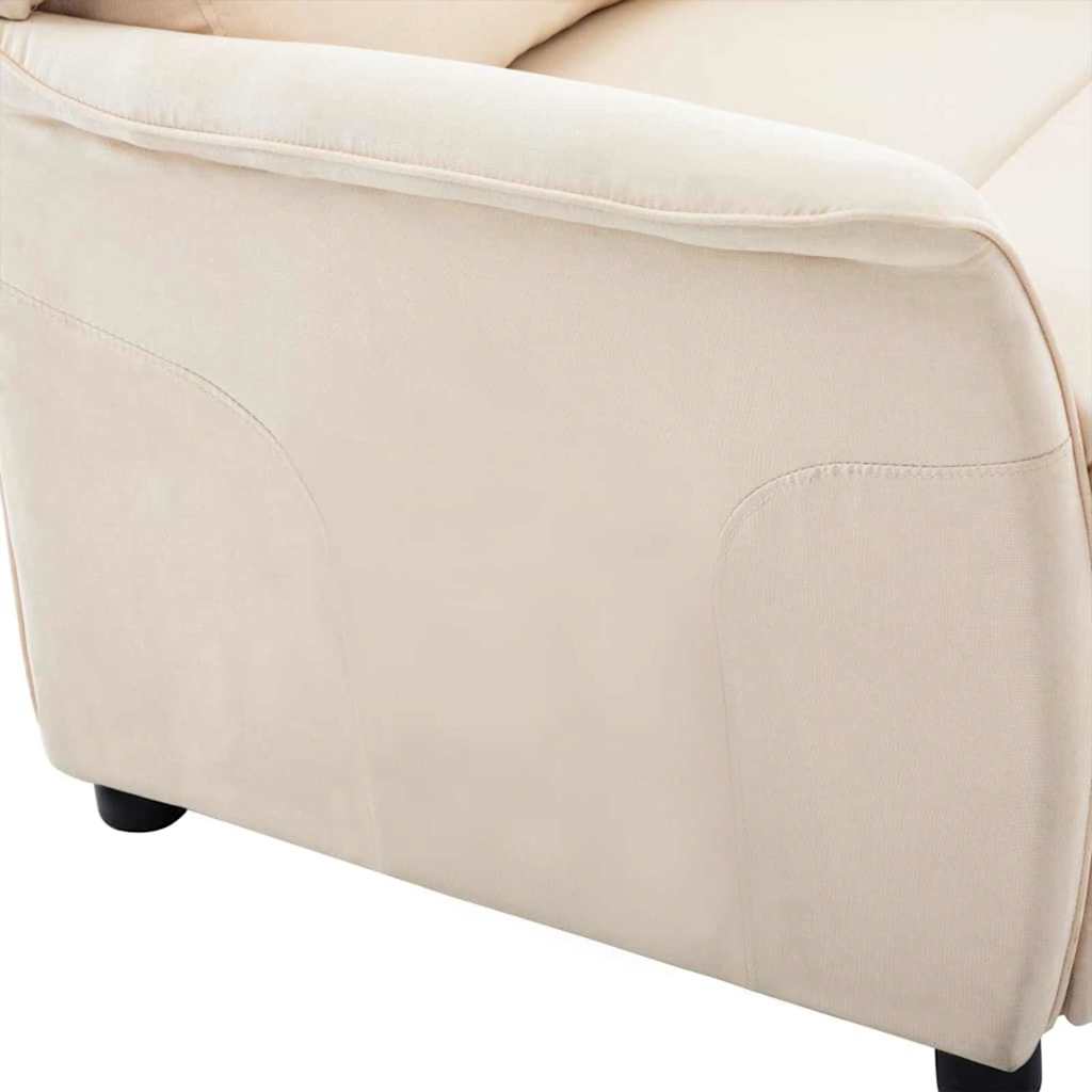 Poltrona reclinabile Crema 67.5 x 93.5 x 101.5 cm Tessuto