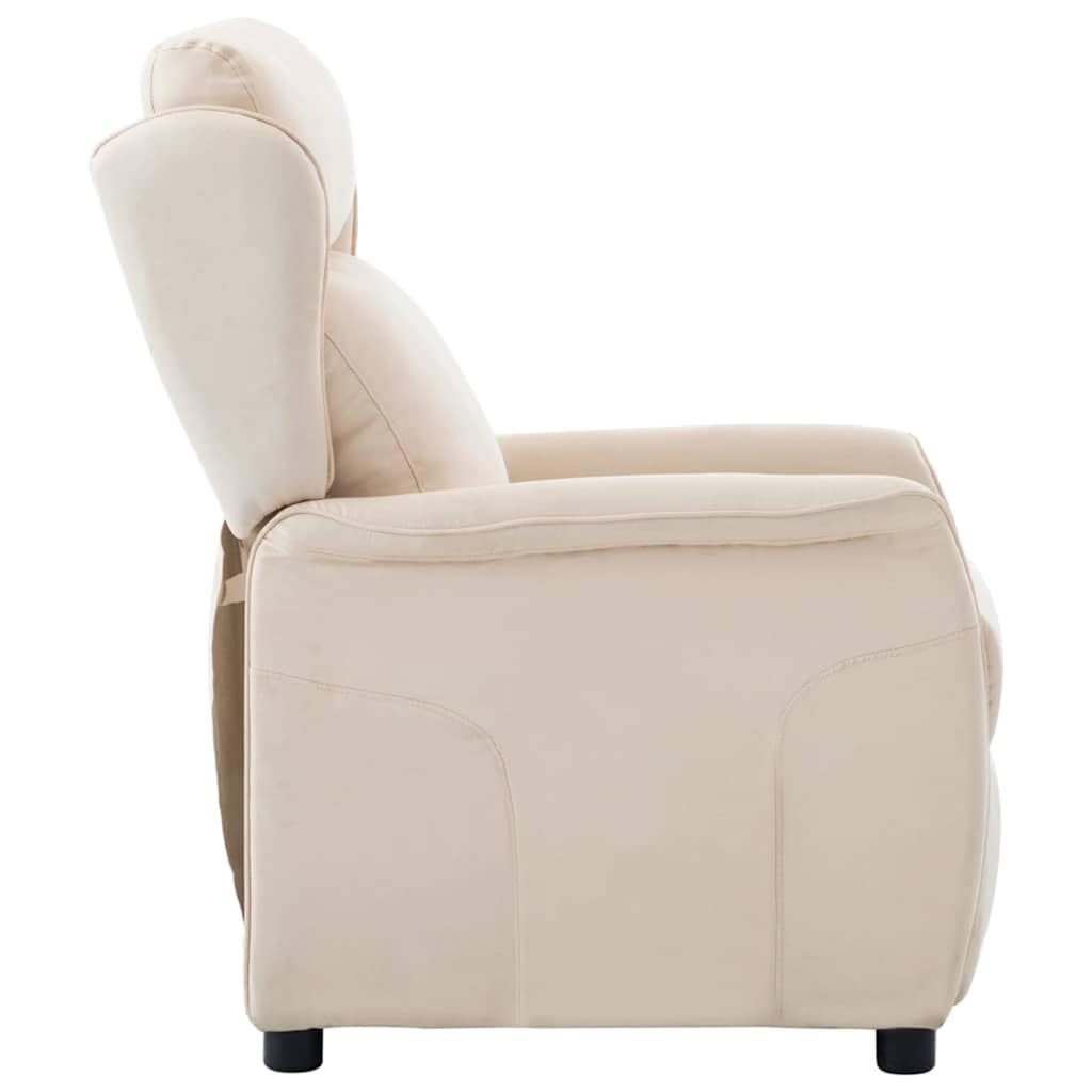 Poltrona reclinabile Crema Poliestere | homemem39
