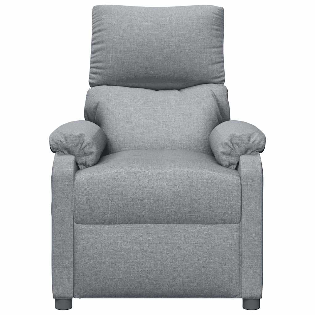 Poltrona Reclinabile in Tessuto Grigio Chiaro - homemem39