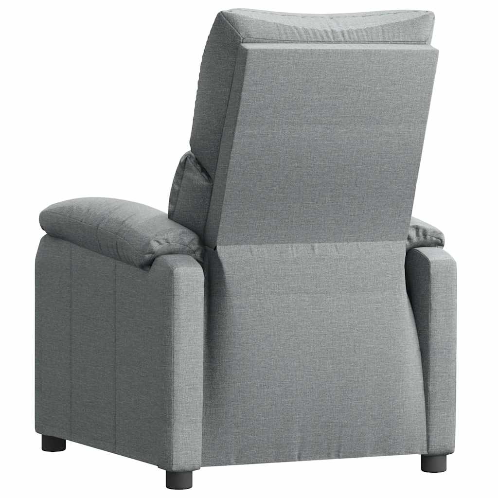Poltrona Reclinabile in Tessuto Grigio Chiaro - homemem39