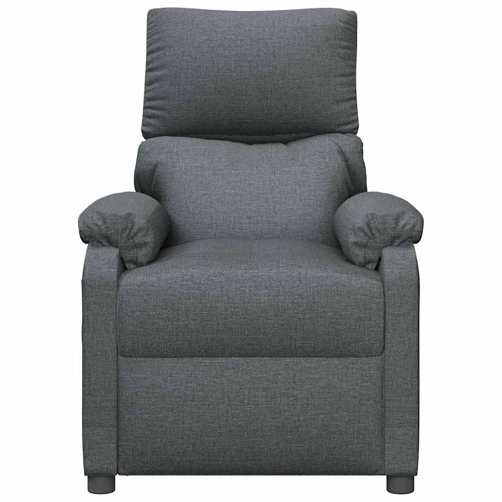 Poltrona Reclinabile in Tessuto Grigio Scuro - homemem39